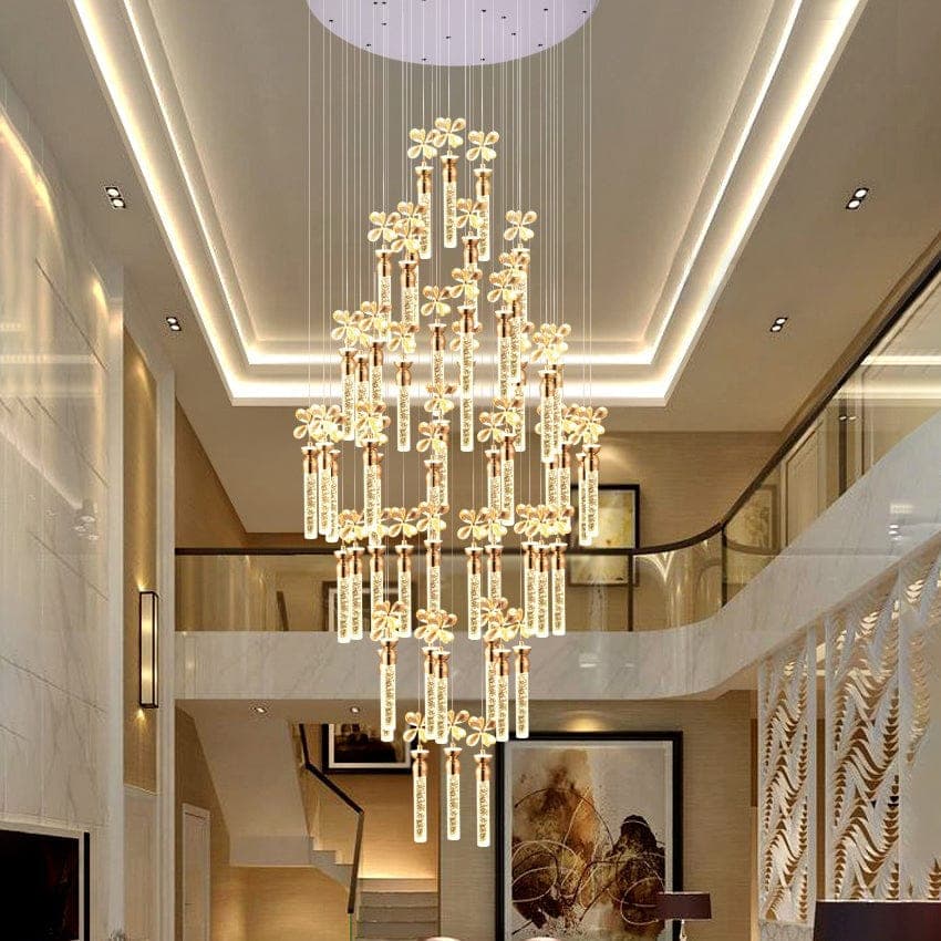 Lipheion Crystal Petal, Hand-set petals throw a warm, faceted glow across the room.